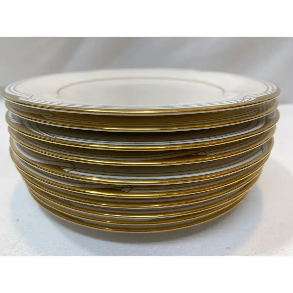 Noritake Golden Cover Dessert/Salad Plates 6.5